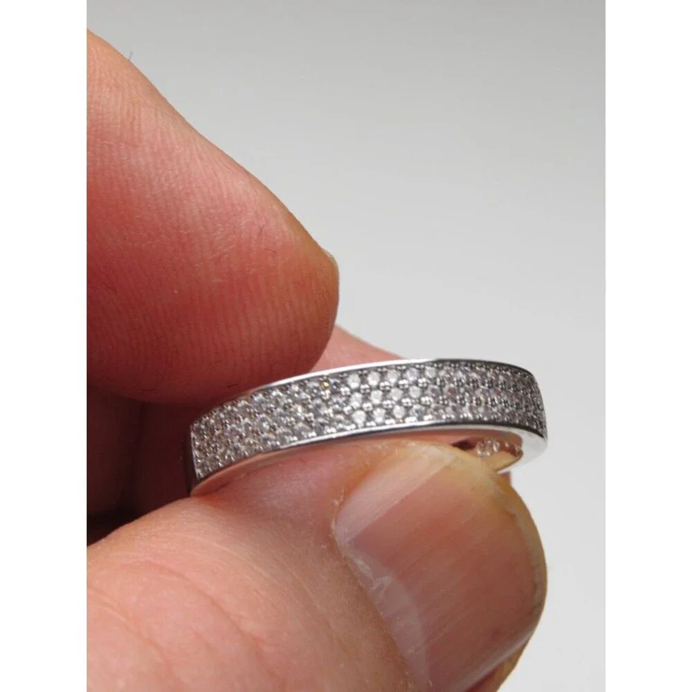 *925 Sterling Silver Diamond Band